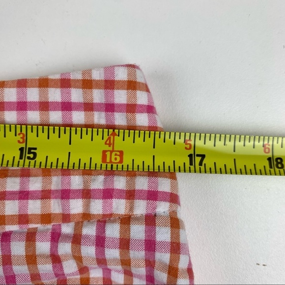 LANDS' End Red White Searsucker Shorts - Picture 7 of 10